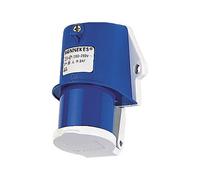 Mennekes 847 Enchufe de pared 16A 3P 6H 230V Azul IP44