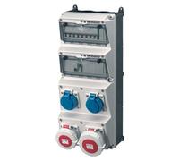 MENNEKES 940014, Tipo F, 5 polos, con tornillos, azul, gris, rojo, plástico, IP67