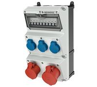 Mennekes AMAXX IP44 Unidad De Combinación De Enchufe De 3 Módulos - 930051