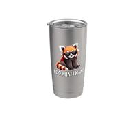 Mens Womens Girls Cute Do What I Want Red Panda Lover Vaso térmico de acero inoxidable de doble pared