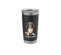 Mens Womens Kids Funny I Do What I Want Springer Spaniel Vaso térmico de acero inoxidable de doble pared