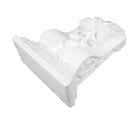 Ménsula Decorativa de Columna Romana, ABS Blanco, Lista para Pintar | Calabaza Decorativa Grande, Ménsulas Romanas, Decoración del Hogar, Uso Interior o Exterior, Estilo Europeo