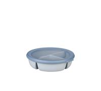 Mepal - Cuenco Bento 3 compartimentos múltiple Cirqula - Caja hermética de almacenamiento de alimentos - Táper para separar la comida - Meal prep containers & recipientes para alimentos - Nordic blue