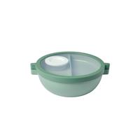 Mepal - Fiambrera bento Vita - Fiambrera con compartimentos - Recipiente adicional con tapa, recipiente para aliño y bandeja - Bento box - Bol para ensaladas - Nordic sage