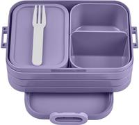 Mepal Bento Lunchbox Take A Break Midi Fiambrera con caja Bento Caja de preparación de comidas para sándwiches, pequeños refrigerios y sobras Caja de comida para refrigerios y almuerzos con compartim