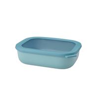 Mepal - Multi Bowl Cirqula Rectangular - Recipientes para Alimentos con Tapa - Adecuado como Fiambrera Hermética para Frigorífico, Microondas y Congelador - Tapers para Comida - 2000 ml - Nordic green