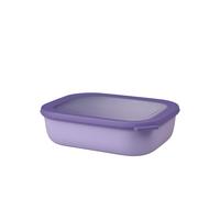 Mepal - Multi Bowl Cirqula Rectangular - Recipientes para Alimentos con Tapa - Adecuado como Fiambrera Hermética para Frigorífico, Microondas y Congelador - Tapers para Comida - 2000 ml - Vivid lilac