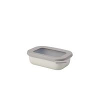 Mepal - Multi Bowl Cirqula Rectangular - Recipientes para Alimentos con Tapa - Adecuado como Fiambrera Hermética para Frigorífico, Microondas y Congelador - Tapers para Comida - 500 ml - Nordic white