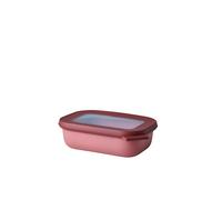 Mepal - Multi Bowl Cirqula Rectangular - Recipientes para Alimentos con Tapa - Adecuado como Fiambrera Hermética para Frigorífico, Microondas y Congelador - Tapers para Comida - 500 ml - Vivid mauve