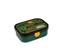 Mepal - Fiambrera Campus - Bento Box para Niños - Lonchera con Compartimento y Tenedor - Fiambrera con Cierre de Clip - Sin BPA y apta para Lavavajillas - 750 ml - Dino