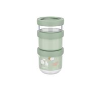 Mepal - Caja de aperitivos apilable 3 unidades Mio Little Dutch - Apila tantas como necesites - Apto para microondas y congelador - A prueba de fugas - 100 + 175 + 275 ml - Little Farm