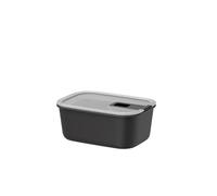 Mepal - Caja de comida fresca EasyClip - Caja de almacenamiento con tapa y cierre deslizante - Apto para el microondas y el congelador - Hermético y a prueba de derrames - 700 ml - Nordic black