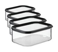 Mepal - Caja de queso Modula - Caja de Almacenamiento con Tapa para Lonchas de Queso - Recipiente Hermético para Queso - Almacenamiento de Cocina y Organizador de Frigorífico - 2000 ml - Black