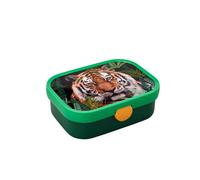 Mepal - Fiambrera Campus - Bento Box para Niños - Lonchera con Compartimento y Tenedor - Fiambrera con Cierre de Clip - Sin BPA y apta para Lavavajillas - 750 ml - Wild tiger