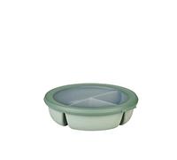 Mepal - Cuenco Bento 3 compartimentos múltiple Cirqula - Caja hermética de almacenamiento de alimentos - Táper para separar la comida - Meal prep containers & recipientes para alimentos - Nordic sage