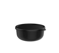 Mepal - Recipientes microondas Lumina - Recipientes alimentarios con tapa aptos para la nevera, el congelador, horno de vapor, microondas y lavavajillas - Recipiente de cocina - 1500 ml - Nordic black