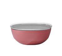 Mepal - Cuenco para servir con tapa Silueta - Apto para lavavajillas y microondas - Plato para ensaladas - Platos para tapas - Vajilla - 5000 ml - Vivid mauve