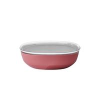 Mepal - Cuenco para servir con tapa Silueta - Apto para lavavajillas y microondas - Plato para ensaladas - Platos para tapas - Vajilla - 4000 ml - Vivid mauve