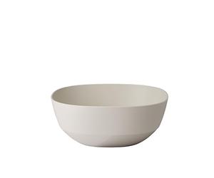 Mepal - Cuenco para servir Silueta - Apto para lavavajillas y microondas - Plato para ensaladas - Platos para tapas - Vajilla - 3000 ml - Nordic white