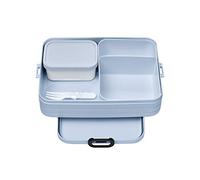 Mepal - Fiambrera Bento Take A Break Large - Lonchera Con Bento Box - Lunch Box para Sándwiches, Pequeños Tentempiés y Sobras - Merienda & Almuerzo - Con Compartimentos - 1500 ml - '22 Nordic Blue