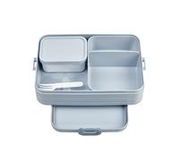 Mepal - Fiambrera Bento Take A Break Large - Lonchera Con Bento Box - Lunch Box para Sándwiches, Pequeños Tentempiés y Sobras - Merienda & Almuerzo - Con Compartimentos - 1500 ml - Nordic Blue