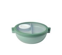 Mepal - Fiambrera bento Vita - Fiambrera con compartimentos - Recipiente adicional con tapa, recipiente para aliño y bandeja - Bento box - Bol para ensaladas - Nordic sage