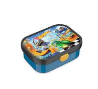Mepal - Fiambrera Campus - Bento Box para Niños - Lonchera con Compartimento y Tenedor - Fiambrera con Cierre de Clip - Sin BPA y apta para Lavavajillas - 750 ml - Hot Wheels