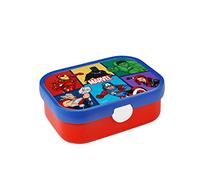 Mepal - Fiambrera Campus - Bento Box para Niños - Lonchera con Compartimento y Tenedor - Fiambrera con Cierre de Clip - Sin BPA y apta para Lavavajillas - 750 ml - Avengers