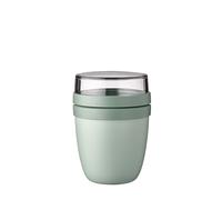 Mepal Fiambrera Ellipse Mini – Vaso yogur+muesli 300+120 ml, apta microondas – Nordic Sage