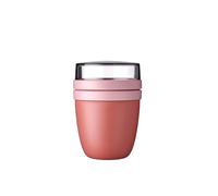 Rosti Mepal Fiambrera Ellipse - Vaso para yogur y muesli con compartimentos, 500+200 ml Vivid Mauve