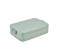Mepal - Fiambrera Take a Break Large - Lonchera para llevar - Lunch Box para 4 Sandwiches o 8 Rebanadas de pan - Meal Prep - Apto para Lavavajillas - 1500 ml - Nordic Sage