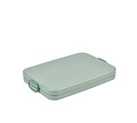 Mepal - Fiambrera Take A Break plana - Lonchera Ideal Para Bolsa De Portátil O Mochila - Lunch Box De Forma Plana para 2 Bocadillos O 4 Rebanadas De Pan - 800 ml - Nordic Sage
