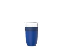 Mepal - Fiambrera XL Ellipse - Práctico Vaso para Yogur y Muesli - Compartimentos Separados para Yogur y Muesli - Apto para Congelador, Microondas y Lavavajillas - 750 + 300 ml - Vivid blue