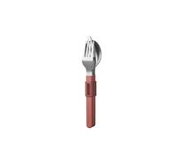 Mepal - Juego de cubiertos 3 piezas Silueta - Apta para lavavajillas - Vajilla - Cuchillo, tenedor y cuchara con soporte - Vivid mauve