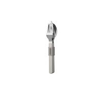 Mepal - Juego de cubiertos 3 piezas Silueta - Apta para lavavajillas - Vajilla - Cuchillo, tenedor y cuchara con soporte - Nordic white