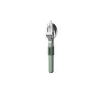 Mepal - Juego de cubiertos 3 piezas Silueta - Apta para lavavajillas - Vajilla - Cuchillo, tenedor y cuchara con soporte - Nordic sage