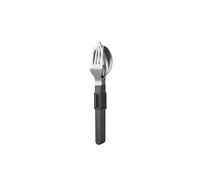 Mepal - Juego de cubiertos 3 piezas Silueta - Apta para lavavajillas - Vajilla - Cuchillo, tenedor y cuchara con soporte - Nordic black