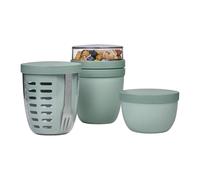 Mepal Juego Pots Ellipse 3 piezas - Fiambrera 500+200 ml, Fruitpot 600 ml, Snackpot 350 ml Nordic