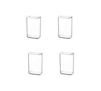 Mepal Modula - Juego de 4 recipientes de almacenamiento (2000 ml, ideal para guardar alimentos secos), color blanco