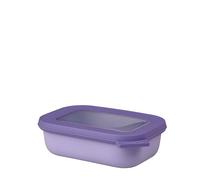 Mepal - Multi Bowl Cirqula Rectangular - Recipientes para Alimentos con Tapa - Adecuado como Fiambrera Hermética para Frigorífico, Microondas y Congelador - Tapers para Comida - 500 ml - Vivid lilac