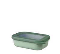 Mepal - Multi Bowl Cirqula Rectangular - Recipientes para Alimentos con Tapa - Adecuado como Fiambrera Hermética para Frigorífico, Microondas y Congelador - Tapers para Comida - 500 ml - Nordic sage