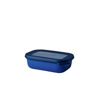 Mepal - Multi Bowl Cirqula Rectangular - Recipientes para Alimentos con Tapa - Adecuado como Fiambrera Hermética para Frigorífico, Microondas y Congelador - Tapers para Comida - 500 ml - Vivid blue