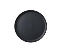 Mepal - Plato llano Silueta - Apto para lavavajillas y microondas - Platos de plástico - Platos llanos - Vajilla - 26 cm - Nordic black
