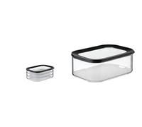 Mepal - Recipiente de Almacenamiento de Carne Modula 3 Piezas - Caja de Almacenamiento Frigorífico & Caja de queso Modula - Caja de Almacenamiento con Tapa para Lonchas de Queso -