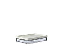 Mepal - Recipiente para Embutidos Omnia - Caja Frigorífica para Embutidos - Recipiente Frigorífico para Almacenamiento y Organización en Cocina - 500 ml - Nordic White