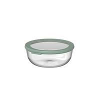 Mepal - Recipiente Redondo de Vidrio Cirqula - Recipientes para Preparar Comidas - Resistente al Calor Hasta 550 °C - Apto para Horno, Microondas, Congelador y Lavavajillas - 1200 ml - Nordic sage