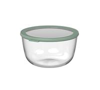 Mepal - Recipiente Redondo de Vidrio Cirqula - Recipientes para Preparar Comidas - Resistente al Calor Hasta 550 °C - Apto para Horno, Microondas, Congelador y Lavavajillas - 3000 ml - Nordic sage