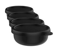 Mepal - Recipientes microondas Lumina - Recipientes alimentarios con tapa aptos para la nevera, el congelador, horno de vapor, microondas y lavavajillas - Recipiente de cocina - 250 ml - Nordic black