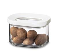 Mepal - Recipientes para Alimentos Modula Mini - Caja de almacenamiento Transparente con Tapa - Organizador de Cocina y Caja de Almacenamiento de Plástico - Apilable y Hermético - 175 ml - White