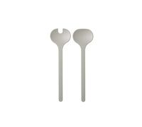 Mepal - Set cubiertos de ensalada Silueta 2 piezas - Aptos para lavavajillas - Cubiertos ensalada - Tenedor y cuchara ensalada - Nordic white